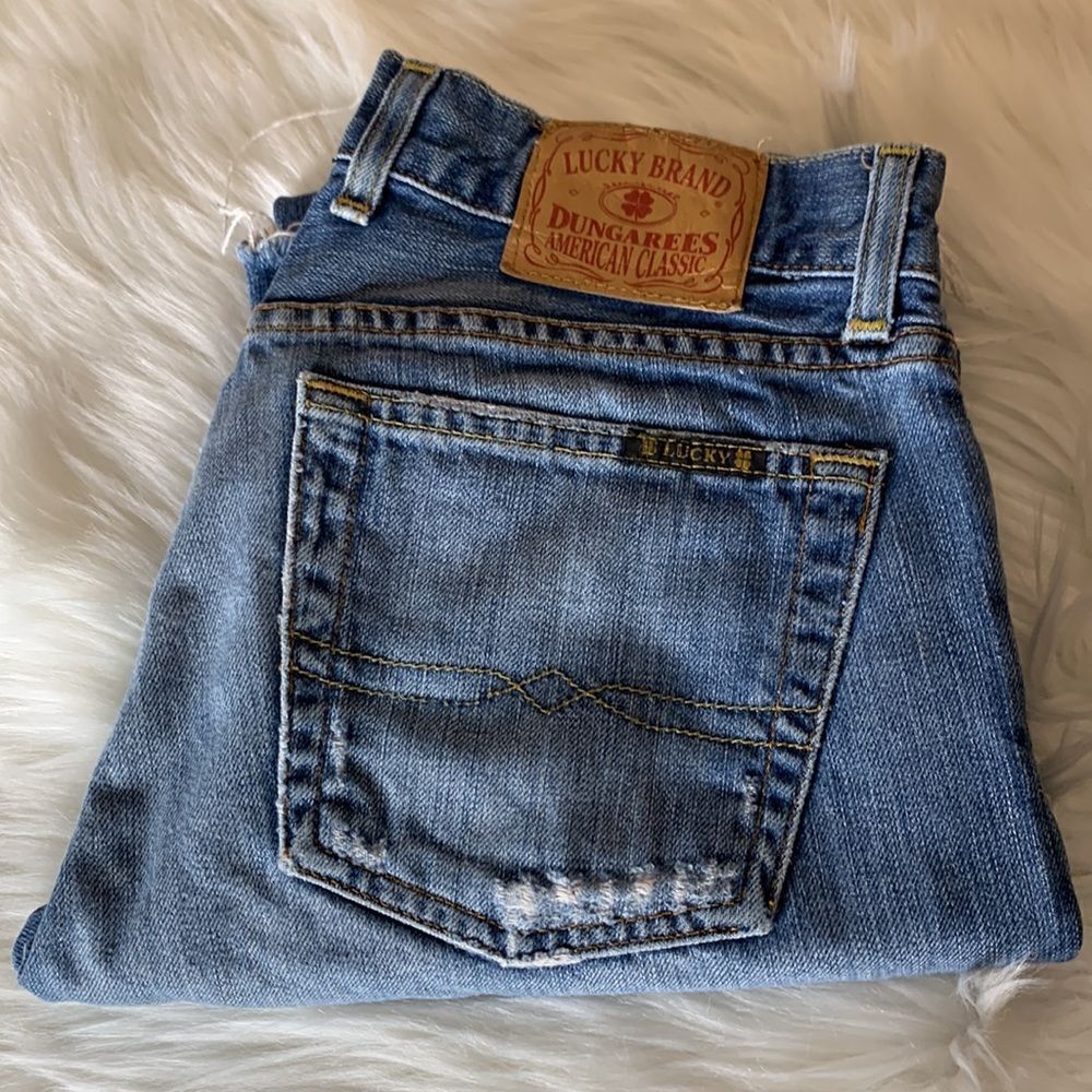 Lucky Brand Distressed Sweet Dream Cuffed Crop Size 4/27 - Picture 16 of 16